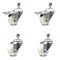 Service Caster 3 Inch Nylon Wheel Swivel 12mm Threaded Stem Caster Total Lock Brakes, 2PK SCC-TSTTL20S314-NYS-M1215-2-S-2 - alternate 1